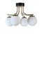 Opviq Lámpara de araña 8791-4 en Negro y Blanco